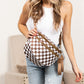 Frankie Oversized Water-Resistant Nylon Double Zip Crescent Sling Bag