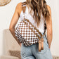 Frankie Oversized Water-Resistant Nylon Double Zip Crescent Sling Bag