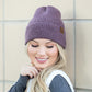 C.C® Recycled Polyester Cashmere Wool Fine Yarn Cuffed Beanie | One Size