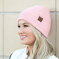 C.C® Recycled Polyester Cashmere Wool Fine Yarn Cuffed Beanie | One Size
