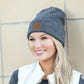 C.C® 97% Recycled Polyester Heathered Knit Fold-Over Cuff Boyfriend Beanie | One Size