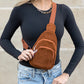 Ingrid Cotton Corduroy Double Zip Sling Bag