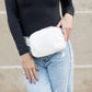 Lola Boucle Sherpa & Nylon Sling Crossbody Fanny Bag
