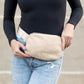 Lola Boucle Sherpa & Nylon Sling Crossbody Fanny Bag