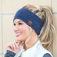 C.C® Recycled Polyester Heathered Knit Athleisure Headwrap | One Size