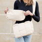 Romy 100% Nylon Cross-Weave Puffer Fold-Over Crossbody Clutch Bag
