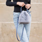 Elle Faux Fur & Vegan Leather Convertible Plush Top Handle Crossbody Bag