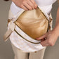 Frankie Oversized Water-Resistant Nylon Double Zip Crescent Sling Bag