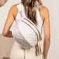 Frankie Oversized Water-Resistant Nylon Double Zip Crescent Sling Bag
