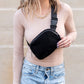 Lola Boucle Sherpa & Nylon Sling Crossbody Fanny Bag