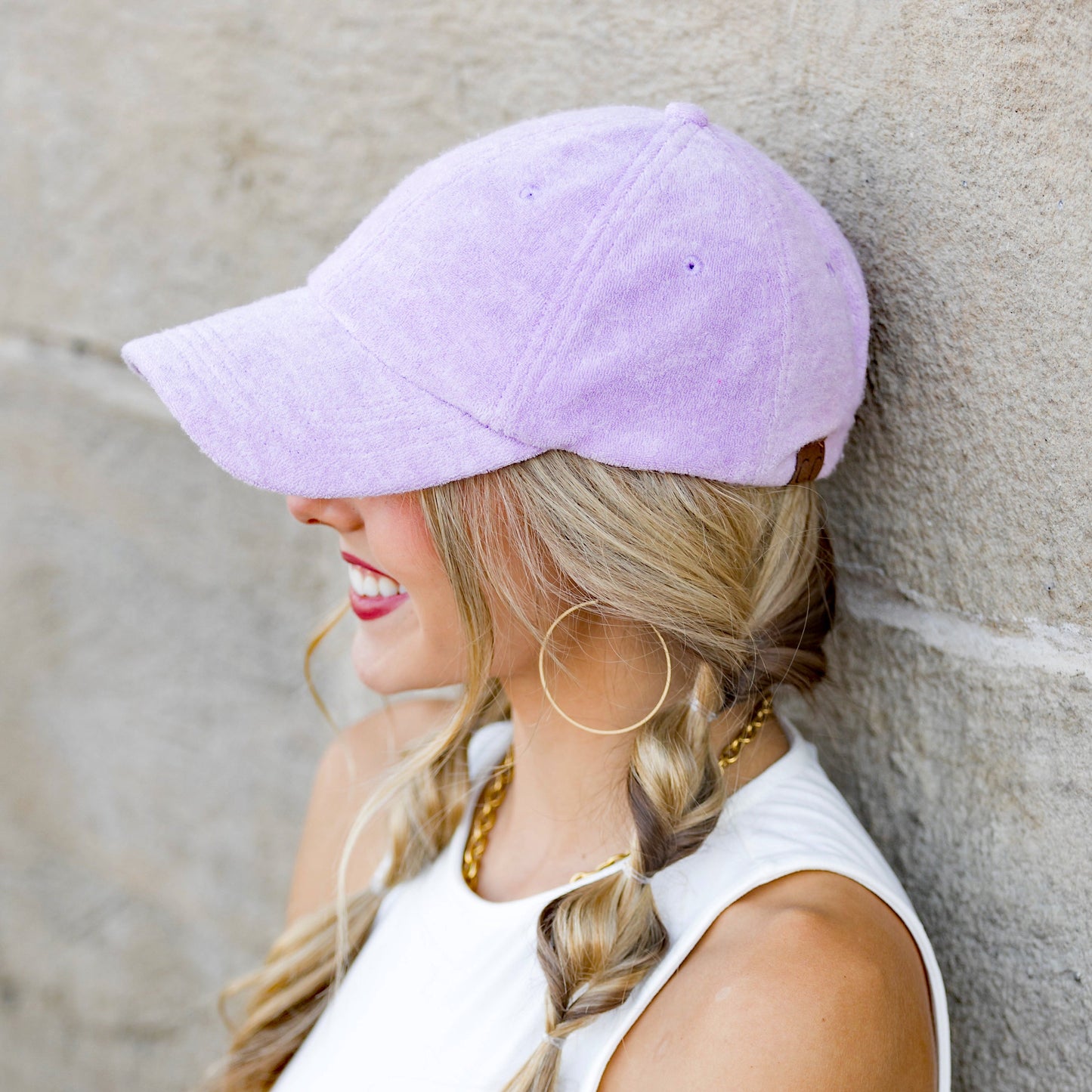 C.C® 70% Polyester 30% Viscose Terry Cloth Adjustable Non-Structured Baseball Cap | One Size
