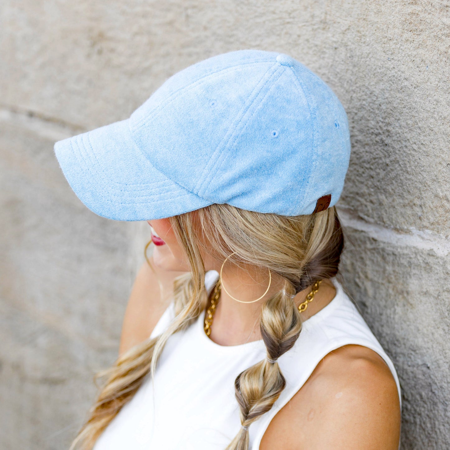C.C® 70% Polyester 30% Viscose Terry Cloth Adjustable Non-Structured Baseball Cap | One Size