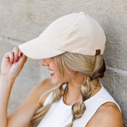 C.C® 70% Polyester 30% Viscose Terry Cloth Adjustable Non-Structured Baseball Cap | One Size