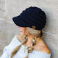C.C® 100% Ultra-Soft Knitted Acrylic Structured Brim Knit Field Cap | One Size Teen–Adult