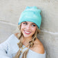 C.C® 52% Viscose 28% Polyester 20% Nylon Super Soft Tie Dye Fold-Over Cuff Boyfriend Beanie | Teen–Adult
