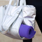 Cotton Blend Metallic Puffer Oversized Tote Bag with Removable Strap