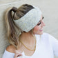 C.C® Acrylic Nylon Cozy Marled Twist Front Headwrap | One Size