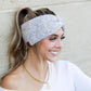 C.C® Acrylic Nylon Cozy Marled Twist Front Headwrap | One Size