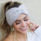 C.C® Acrylic Nylon Cozy Marled Twist Front Headwrap | One Size