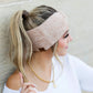 C.C® Acrylic Nylon Cozy Marled Twist Front Headwrap | One Size
