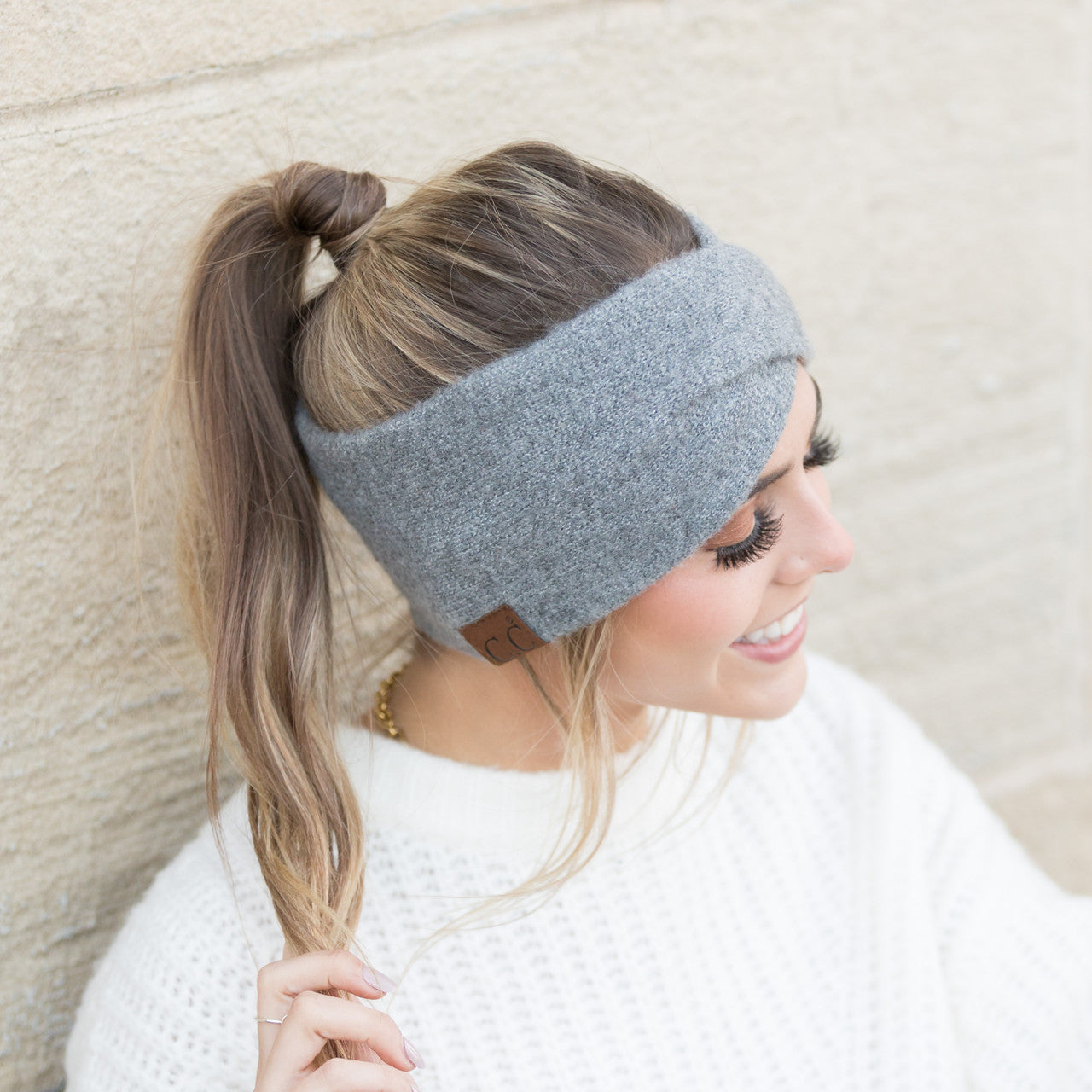 C.C® Cashmere Wool Blend Luxury Fine Yarn Criss-Cross Cuff Headwrap | One Size