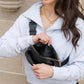 Everyday Nylon Gold Zipper Sling Crossbody Belt Bag