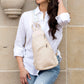 Evie Luxe Vegan Leather Guitar Strap Crossbody Sling Bag