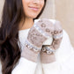 100% Soft Polyester Nordic Snowflake Mittens with Fuzzy Lining | One Size