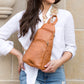 Evie Luxe Vegan Leather Guitar Strap Crossbody Sling Bag