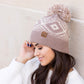 C.C® Aztec Print Knit Pom Beanie Hat | One Size