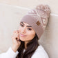 C.C® Aztec Print Knit Pom Beanie Hat | One Size