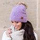 C.C® 100% Polyester Boucle Ultra Soft Faux Fur Pom Beanie | One Size