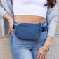 C.C® Waterproof Nylon Adjustable Sling Belt Bag