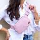 C.C® Waterproof Nylon Adjustable Sling Belt Bag