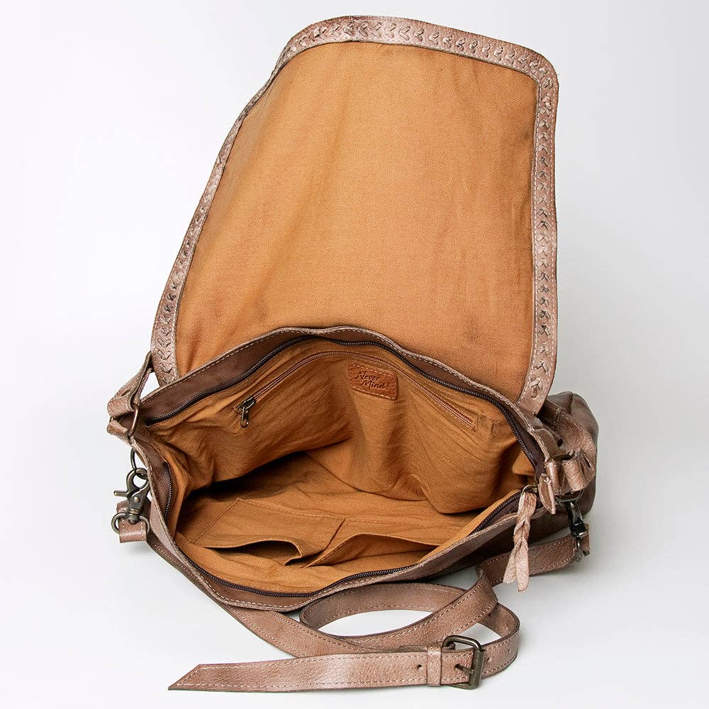 Never Mind by American Darling Full-Grain Leather Western Bag | 12" x 15" x 5"