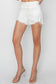 RISEN Women's  Button Fly Frayed Hem Denim Shorts Cotton Spandex Size XS-3XL