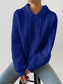 Blueberi B Women’s Drawstring Drop Shoulder Long Sleeve Hoodie Polyester Spandex Size S-2XL