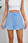 Blueberi B Women's Full Size Drawstring Ruffle Hem Shorts Cotton Size S-3XL