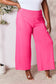 Double Take Women’s Full Size Smocked Wide Waistband Wide Leg Pants Rayon Spandex Size S-3XL