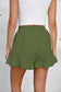 Blueberi B Women's Full Size Drawstring Ruffle Hem Shorts Cotton Size S-3XL