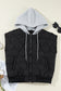 Blueberi B Women’s Drawstring Zip Up Hooded Vest Coat Polyester Size S-XL
