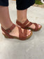 Very G Shayne Wedge Sandals - Vegan Faux Leather - Multiple Colors - Sizes 6-11