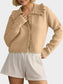 Blueberi B Women’s Frill Button Up Collared Neck Long Sleeve Cardigan Polyester Cotton Size S-XL