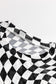 Blueberi B Women’s Checkered Mock Neck Long Sleeve Blouse Polyester Elastane Size S-XL