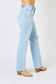 Judy Blue Women’s Full Size High Waist Distressed Straight Jeans Cotton Polyester Spandex Size S-24W