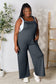 Double Take Women's Full Size Wide Strap Overall with Pockets Polyester Rayon Spandex Size S-2XL