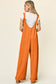 Double Take Women’s Full Size Texture Sleeveless Wide Leg Jumpsuit Polyester Spandex Size S-3XL