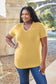 Basic Bae Women’s Bamboo Full Size  V-Neck Short Sleeve T-Shirt Bamboo Spandex Size S-3XL