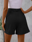Blueberi B Women's  Pocketed Mid-Rise Waist Shorts Polyester Size S-XL