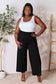 Double Take Women’s Full Size Smocked Wide Waistband Wide Leg Pants Rayon Spandex Size S-3XL